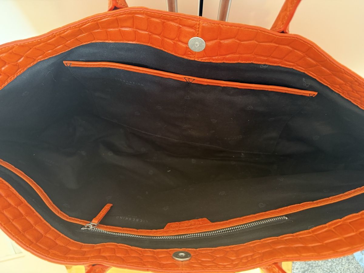 Liebeskind Borse da donna: Liebeskind Shopper in Kroko orange – Usato da Eglisau venduto da Nic1906 5