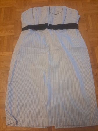 Robe Sandro sans manches, rayée bleu et blanc, taille 3