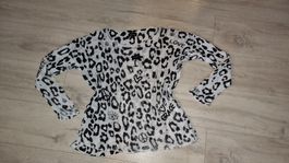 dünner Pullover von Grace mit Leo-Print, Grösse L Top Zustan