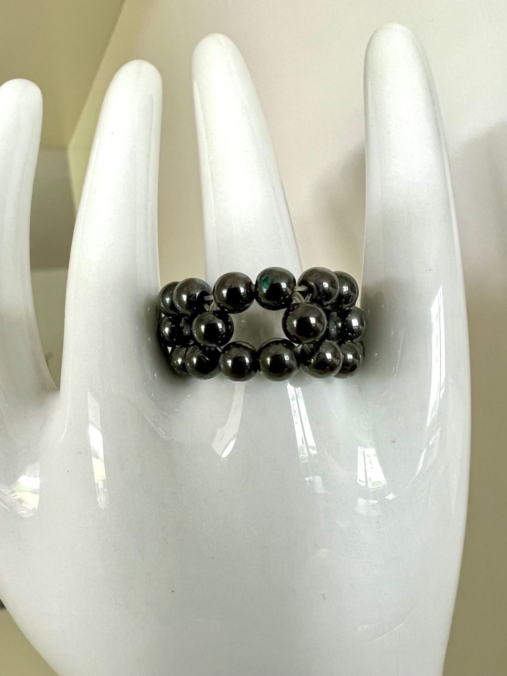 Altri gioielli: Echte Perlen & Hämatit - Edles Collier mit passendem Ring – Usato da Ruswil venduto da artbyhand 8