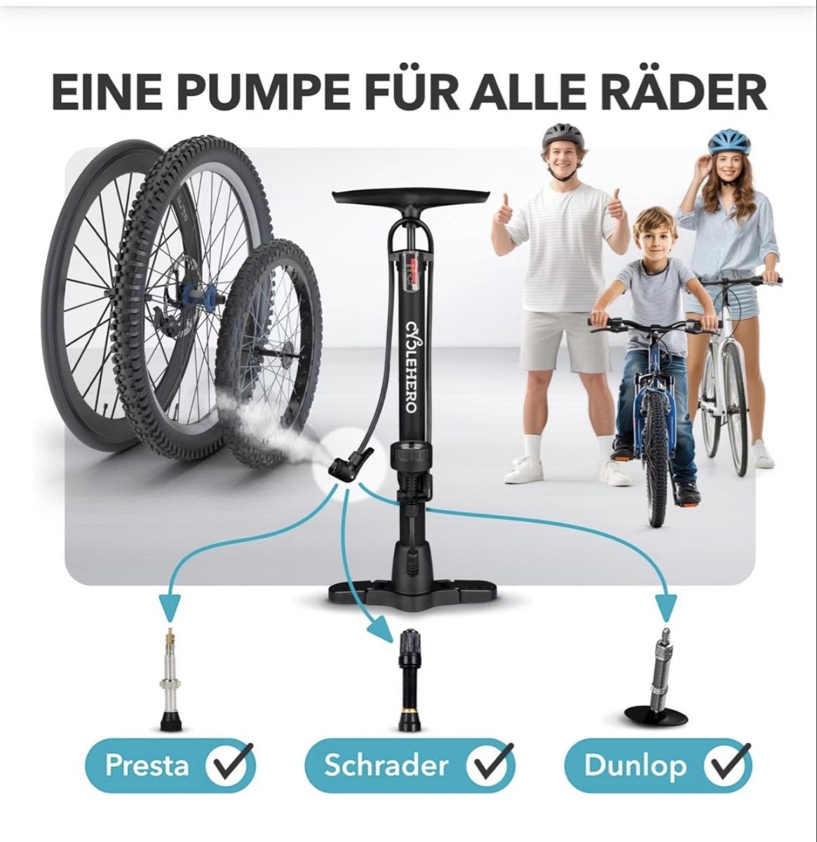 Pumpen: Standpumpe CYCLE HERO neu – Neu und originalverpackt aus Zürich von Krikri21 2