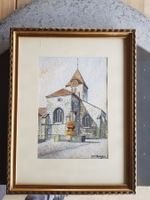 Bild Gemälde Aquarell signiert JF Granger Grandson St- Jean