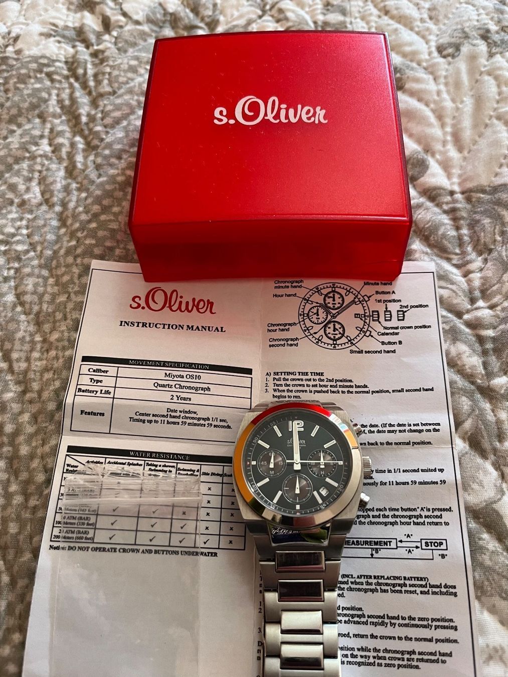 Orologi: S. Oliver Chronograph Herrenuhr – Usato da Neuenhof venduto da Himmel2 1