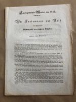 Landsgemeinde-Mandat Appenzell der äusseren Rhoden 1842