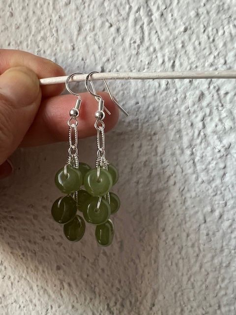 Orecchini pendenti & Orecchini a lobo: Sehr schöne Jade Ohrringe - 925 Silbe – Nuovo (secondo la descrizione) da Neerach venduto da romiping 1