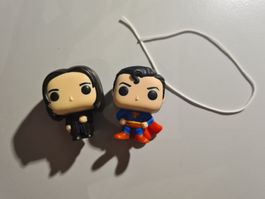 2 Mini Funko Pop Figuren Superman & Snape Ü-Ei