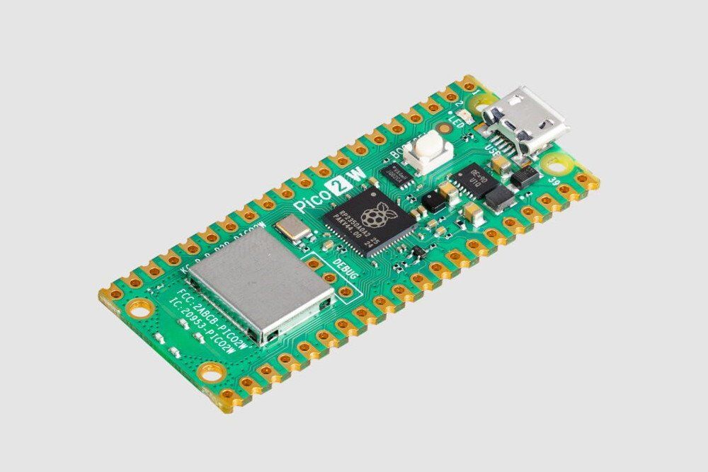 Raspberry Pi Componenti elettronici: Raspberry Pi Pico 2 W - WLAN, Bluetooth – Nuovo e nell'imballaggio originale da Veltheim AG venduto da Mibib