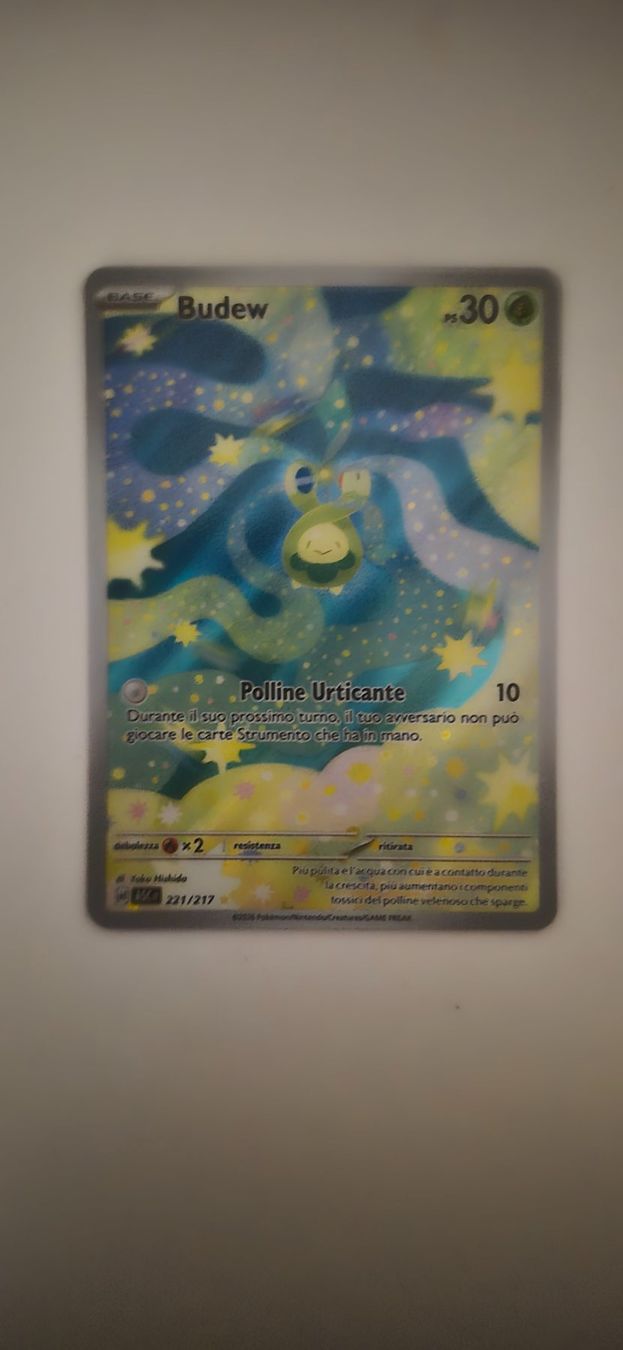 Pokémon Carte collezionabili: Carta Pokémon - Budew - Rara - Astro Lucente 221/217 – Nuovo (secondo la descrizione) da Corteglia venduto da Aris2315