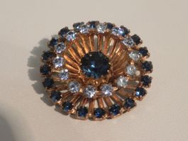 Vintage Broche mit Strass