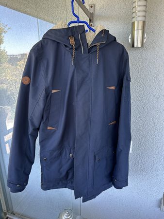 Winterjacke Quiksilver blau mit Fellkapuze Grösse S