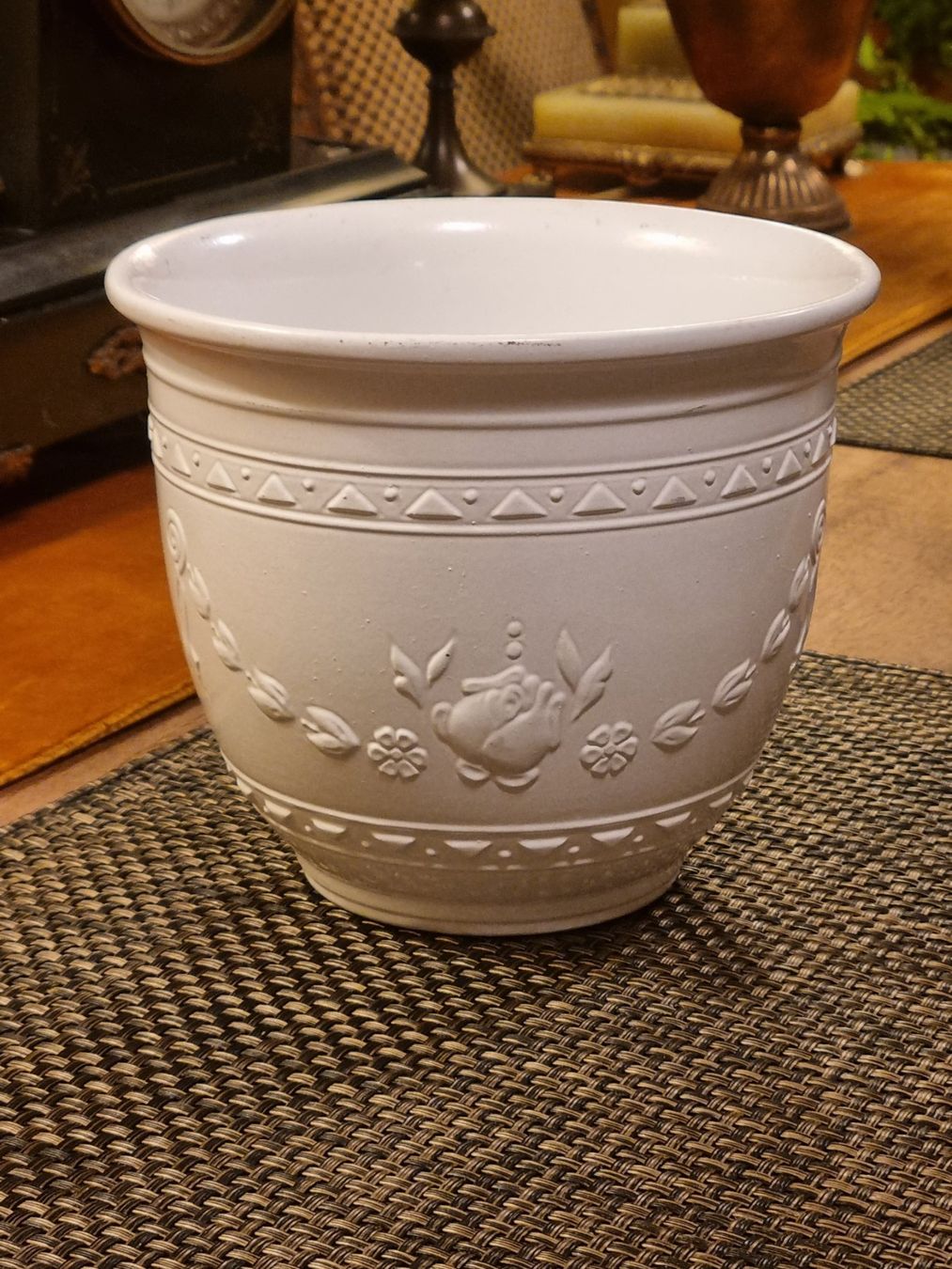 Vasi per fiori: Vintage Blumentopf / Übertopf Scheurich, W. Germany, Reliefd – Usato da Scharnachtal venduto da devin03 9
