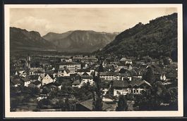 Ragaz, Teilansicht mit Bergpanorama aus 