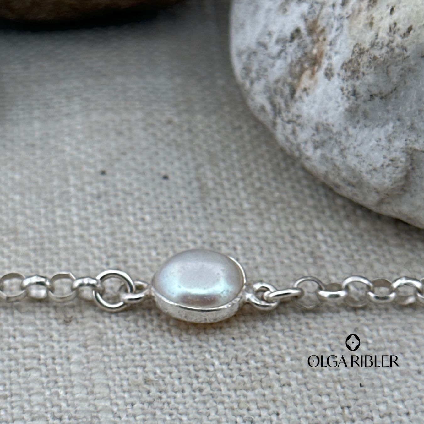 Olga Ribler Bracciali & Braccialetti: Silberarmband mit SWP – Nuovo (secondo la descrizione) da Luzern venduto da MonikaS03 4