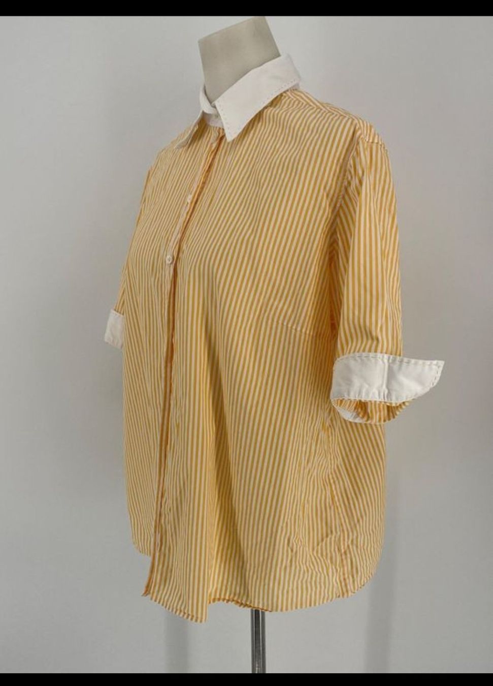 Van Laack Camicette: Bluse Gr. 48 von van Laack gelb/weiss gestreift – Usato da Zürich venduto da mer_6tqg 1
