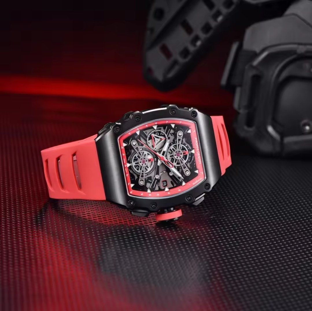 Pagani Design Uhren: Pagani Design Herrenuhr Uhr Rot – Neu und originalverpackt aus Suhr von sjay.Cv 4