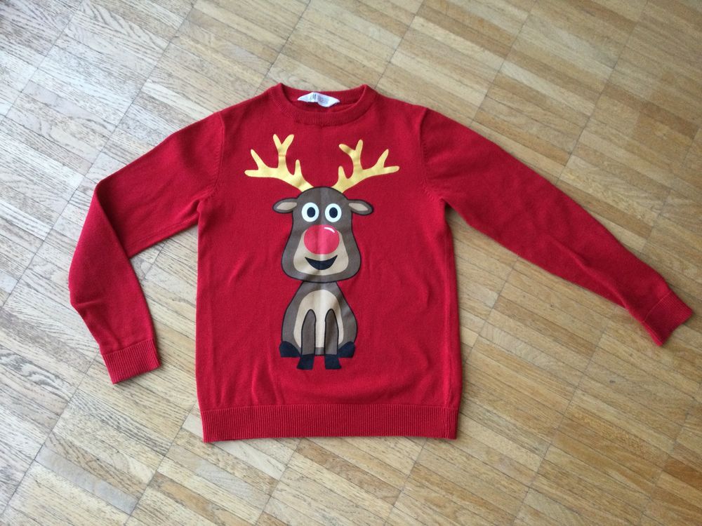 Maglioni & Felpe: Kinder Weihnachten Pullover, Gr 140 – Usato da Zürich venduto da mir_2kjl