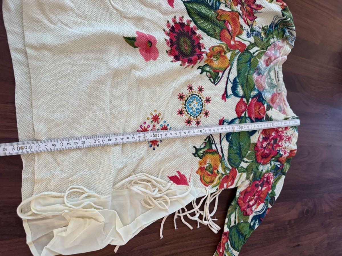 Desigual Maglioni & Felpe: Desigual Pullover, Gr. XS, Blumendruck, Fransen – Nuovo (secondo la descrizione) da Zürich venduto da yas_7vdk 3