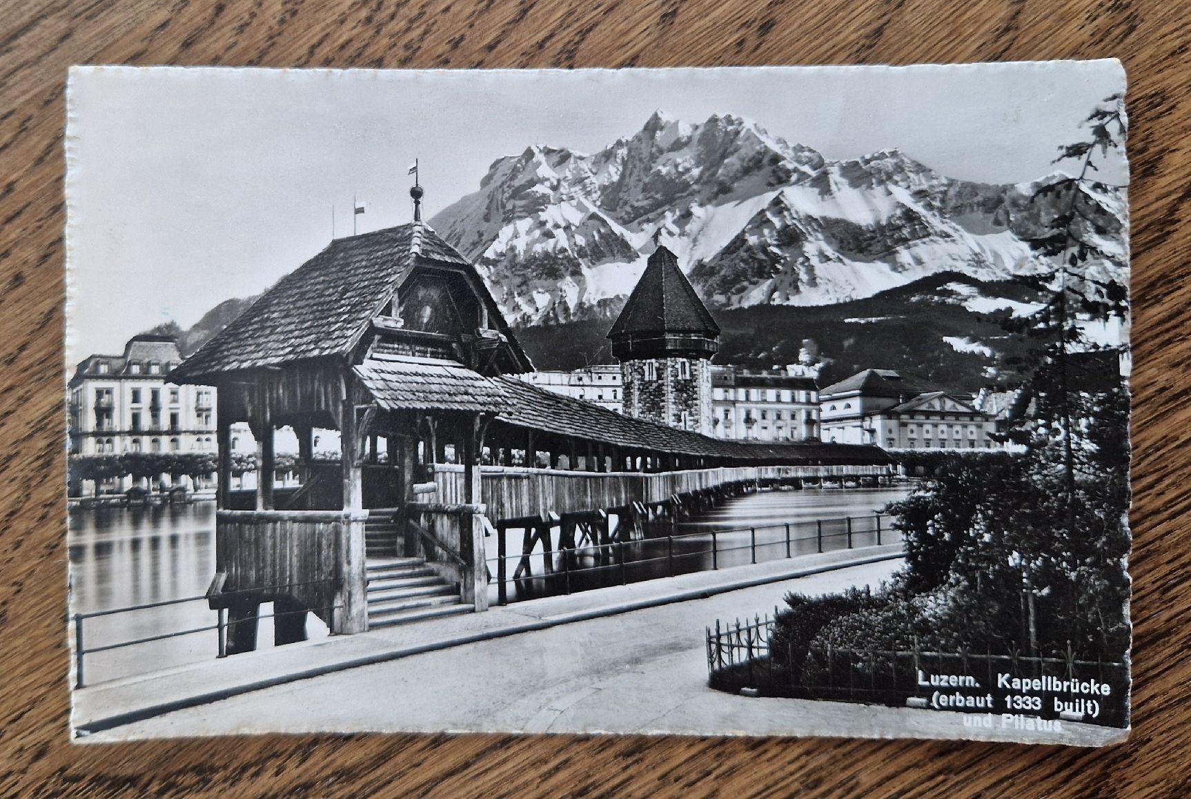 Cartoline postali: Luzern, Kapellbrücke 1942 – Usato da Ebikon venduto da Donar50