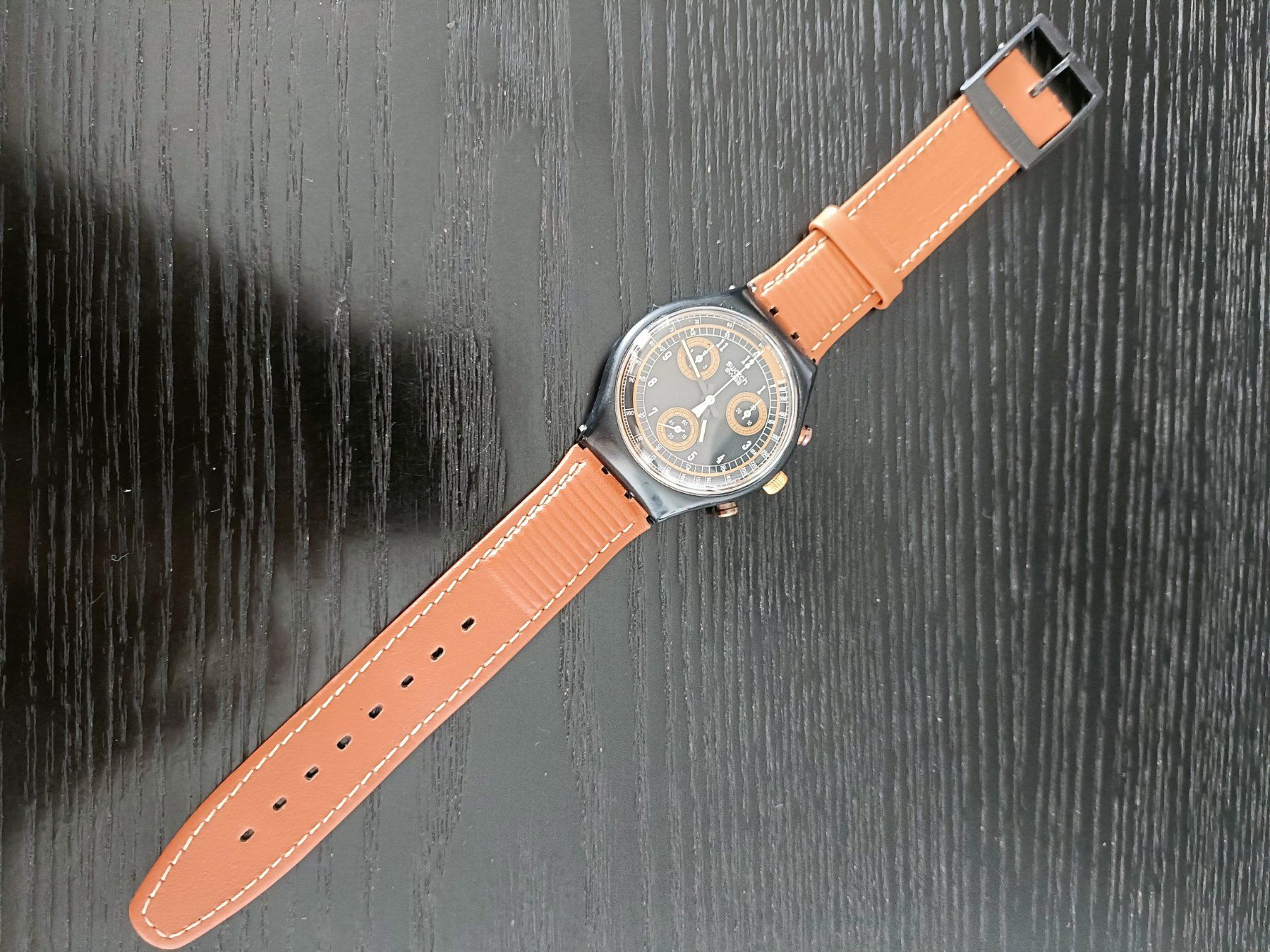 Swatch Uhren: SWATCH CHRONO SANDSTORM SCB 104 1991 GEBRAUCHT – Gebraucht aus Liebefeld von Bestbets 3