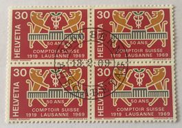 4 er Block Nr.463 mit Vollstempel  Bern