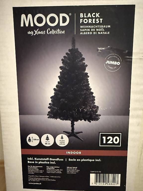 Alle Dekorationen:  Weihnachtsbaum MOOD Black Forest  150 cm – Neu und originalverpackt aus Weinfelden von yvo_ph9r 1