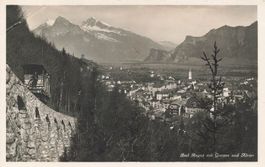 Bad Ragaz (SG) Panorama mit Gonzen und Alvier Bahn