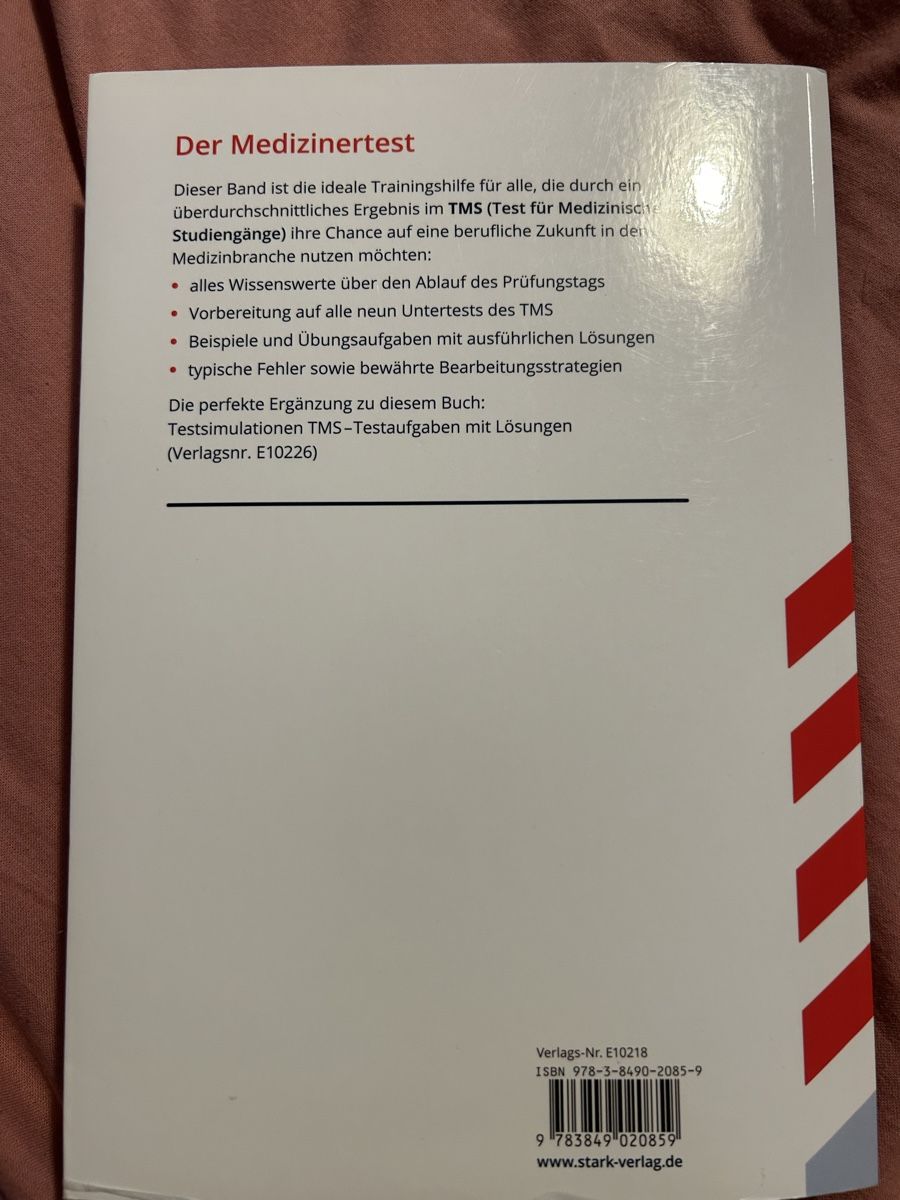 Libri: TMS Trainingsbuch, Medizinertest – Usato da Lausen venduto da Annagissaa 1