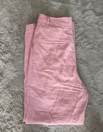 Rosa Leinenhose, Perfekt für den Sommer!