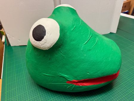 Fasnacht Masken Frosch mit Kleider , Fasnacht, Unikat