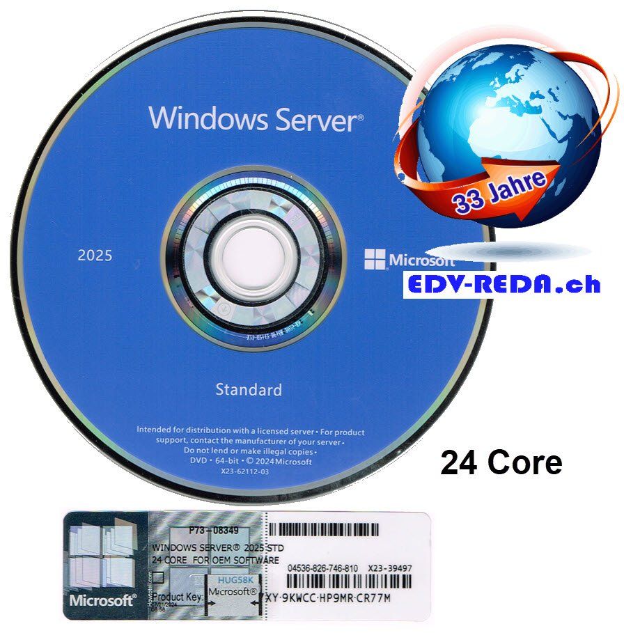 Microsoft Applications: Windows Server 2025 Standard 24 Core – Neuf (Voir description) à Langenthal par Reda