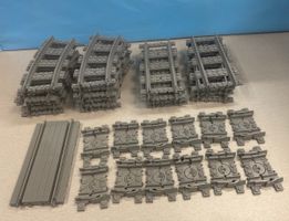 Lego City Eisenbahn Schienen gerade/runde/und kleine Flex