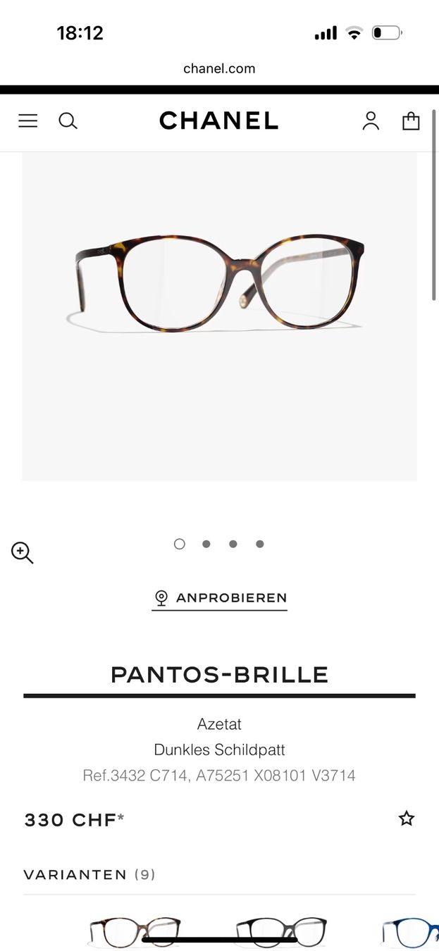 Occhiali & Lenti: Chanel Brille – Usato da Glattbrugg venduto da A.S.90