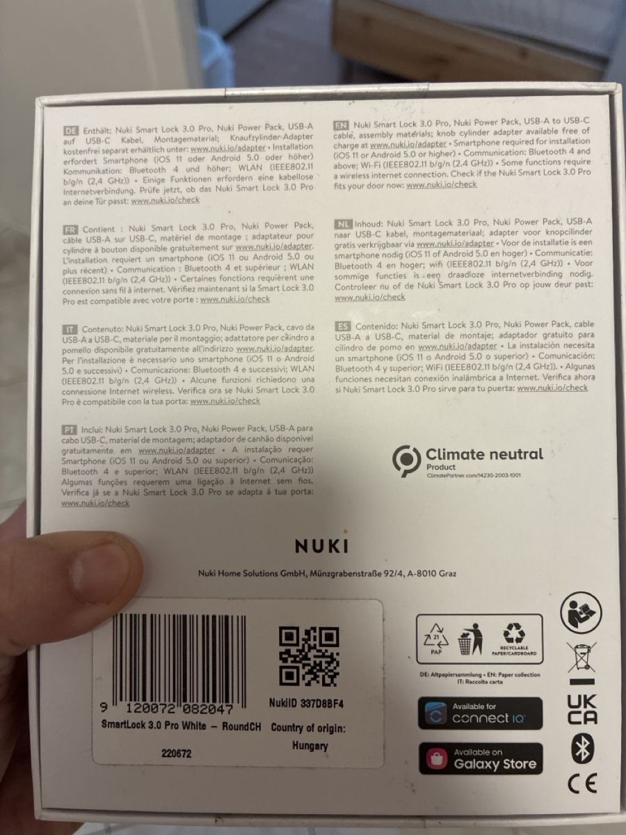Nuki Cadenas: Nuki smart lock 3.0 pro CH cylindre – D'occasion à Onex par kar_7dth 3