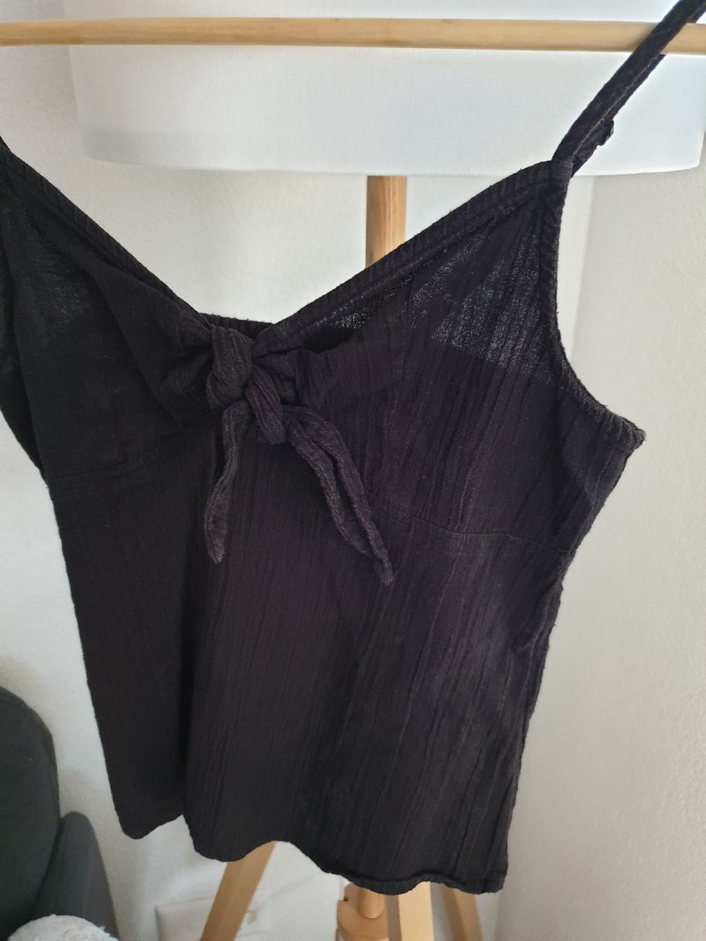 Tops: Summer Top Black Tie-Front – Neu (gemäss Beschreibung) aus Aigle von Smagbrelle18 2