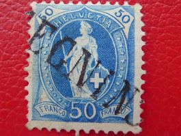 1882: Stehende Nr.70A mit STABSTEMPEL von BEGNINS (VD)