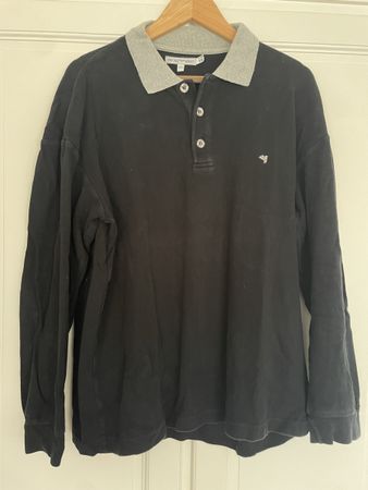 Vintage Emporio Armani Herren Polo-Pulli, XXL, Schwarz