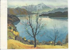 Kunstkarte Abend am Vierwalstättersee v. Otto Landolt
