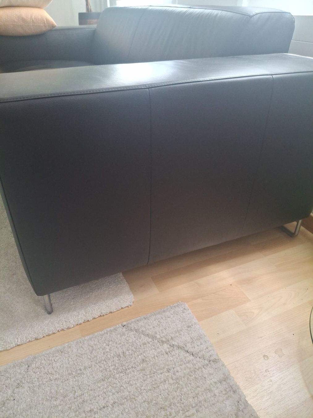 Sofas: Modernes schwarzes Ledersofa – Gebraucht aus Bichelsee von neenas16 1