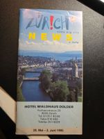Vintage Stadt Führer Zürich 1995