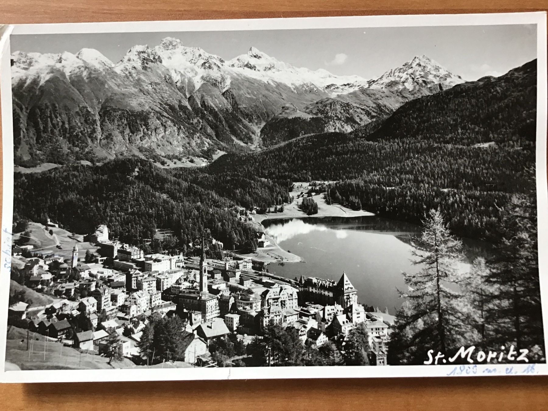 Cartoline postali: St.Moritz 1900m über Meer – Usato da Kirchenthurnen venduto da Gluecksbrief