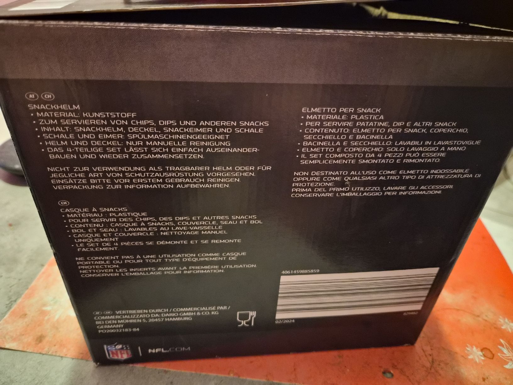 Ciotole: NFL casque apero / NFL Snackhelm – Nuovo e nell'imballaggio originale da Senèdes venduto da hen_fw8b 1