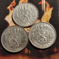1 Gulden 1955, 56, 57, Silber, Holland