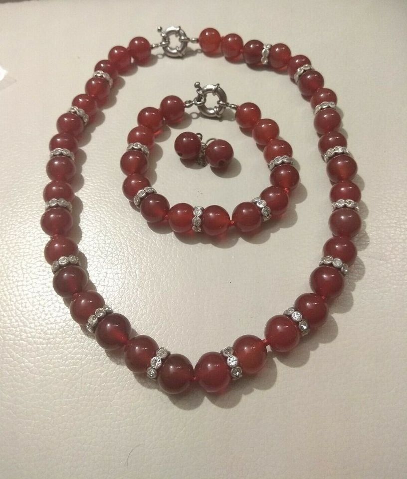 Catenine: Traumhaftes rotes Achat Perlen Set – Nuovo e nell'imballaggio originale da Münchenbuchsee venduto da Daniel0133 1