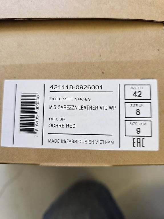 Dolomite Scarpe da uomo: Chaussures NEUVES Dolomite Carezza Mid, taille 42 – Nuovo e nell'imballaggio originale da Sugiez venduto da factorysportoutlet 4