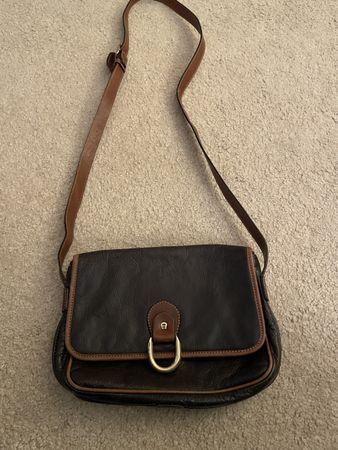 Stylish Aigner Leather Bag 80s