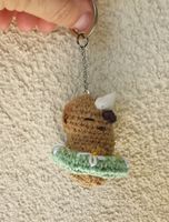 Amigurumi Schlüsselanhänger mit Capybara  Sommer