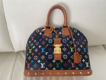 LOUIS VUITTON Alma GM Multicolore Schwarz Canvas, 38cm