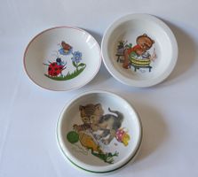 3 Kinder-Teller 1960er Jahre. 2x Langenthal, 1x Kahla