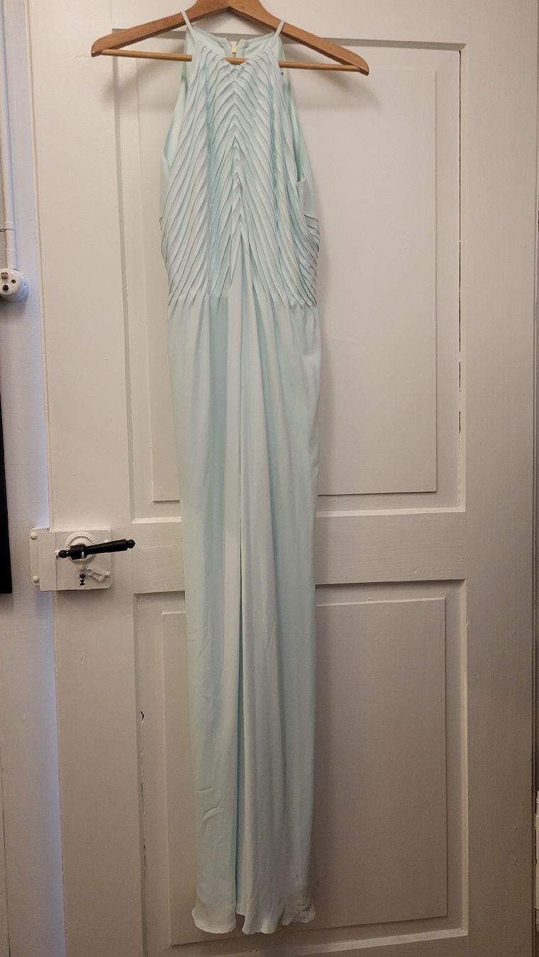 Ted Baker Vestiti: Ted Baker Blue Pleat Dress Size 2 – Nuovo (secondo la descrizione) da Zürich venduto da tkind