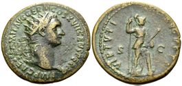 DOMITIAN AE Dupondius (95-96 AD)